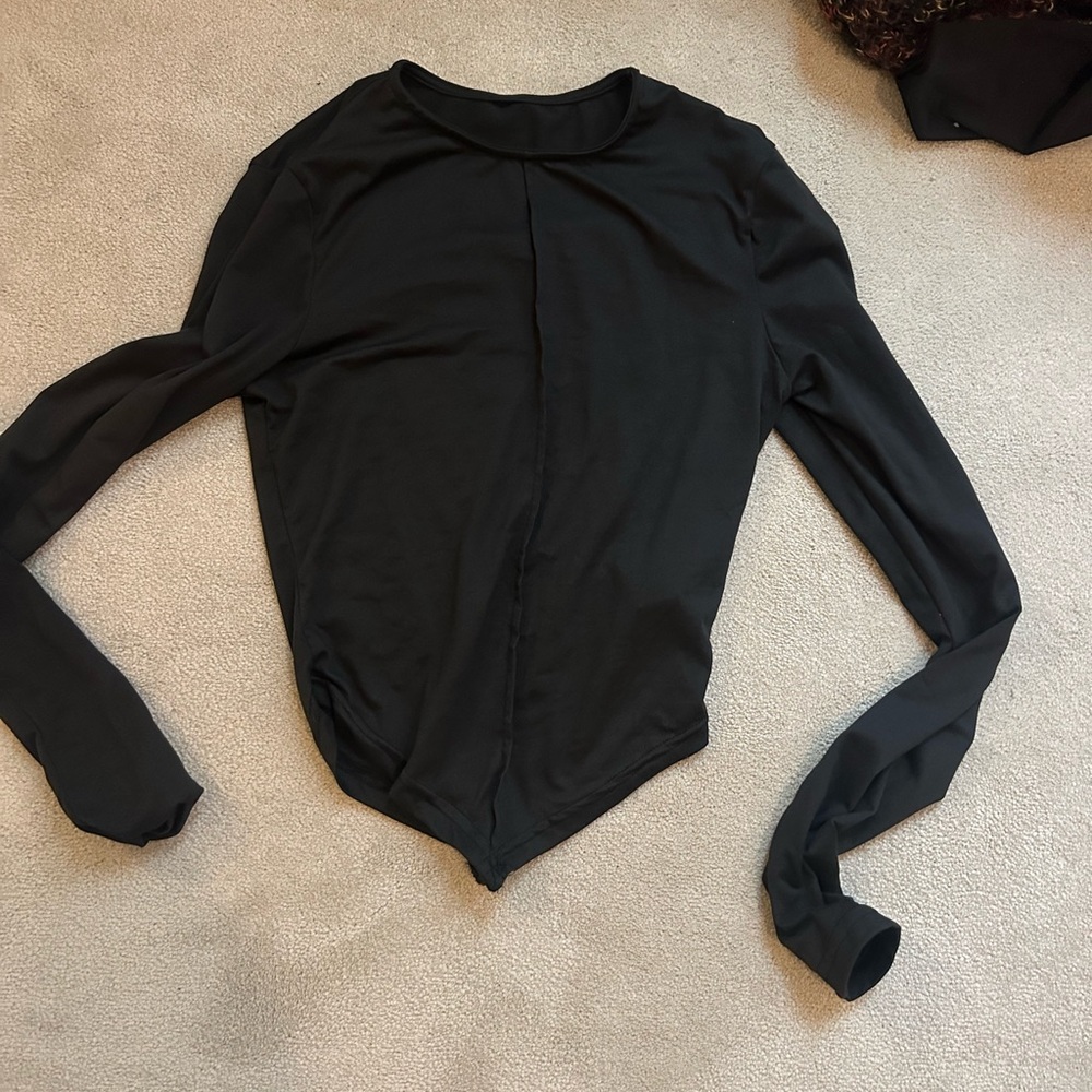 Elegant Black Long Sleeve Women's Top